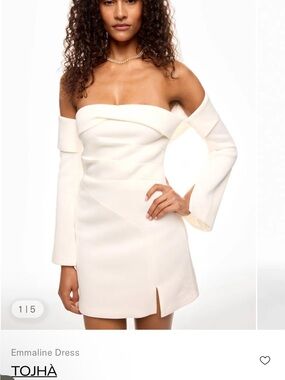 Emmaline Off-Shoulder Cream Dress